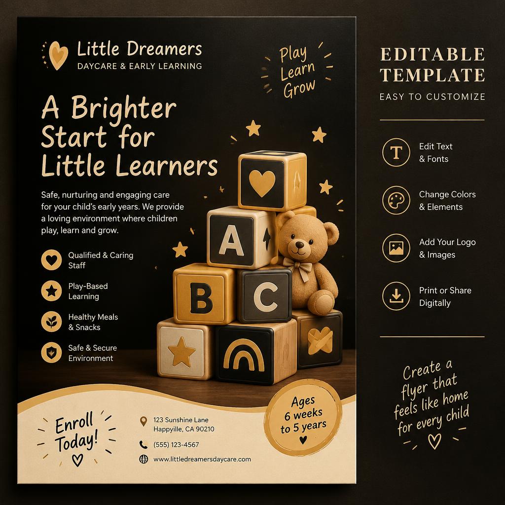Daycare & ECD Design Pack template mockup